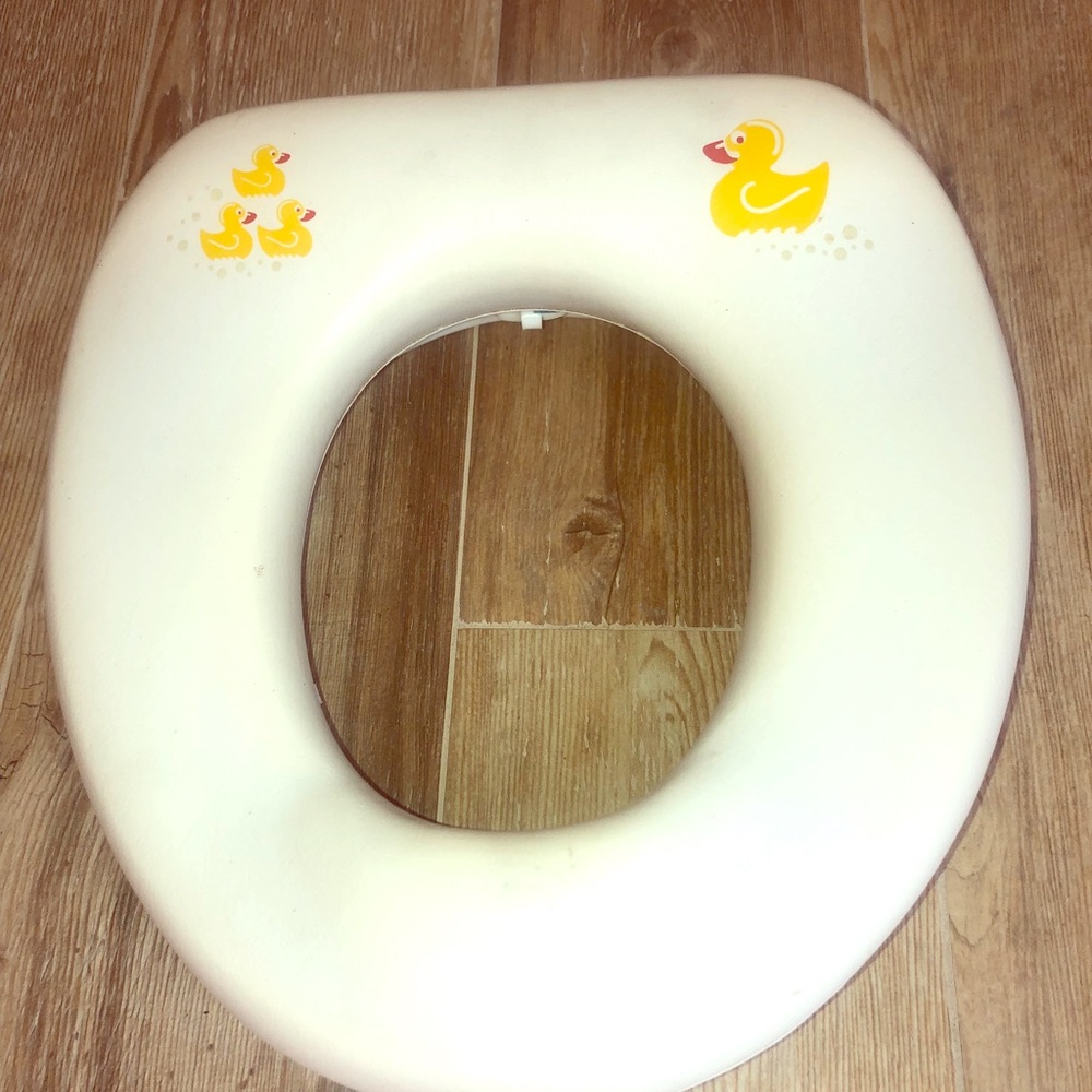 Ducky toilet seat for toddlers white Soft padded